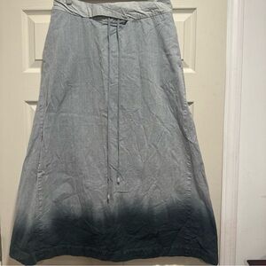 EXCEPTION de MIXMIND ombré A-Line midi Skirt medium/large blue boho minimalist